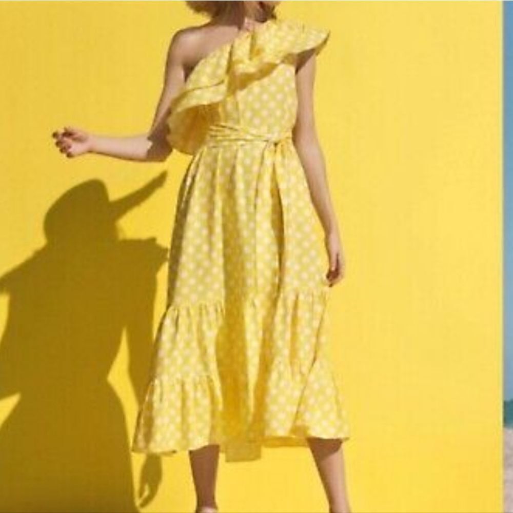 Lisa Marie Fernandez for Target Polka Dot Off Shoulder Dress Size XS - Picture 5 of 7